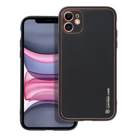 Samsung A72 #Leather tok, fekete