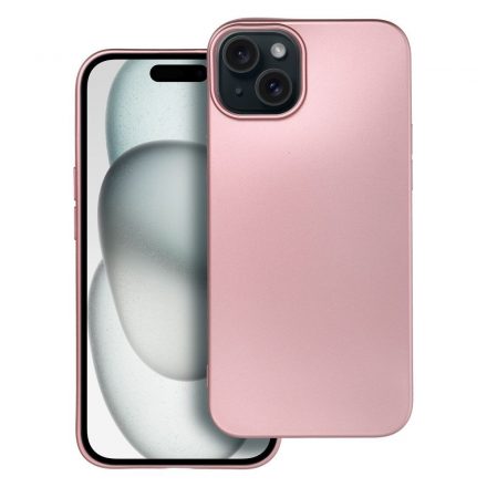 Apple iPhone 11 #Metallic szilikon tok, rózsaszín